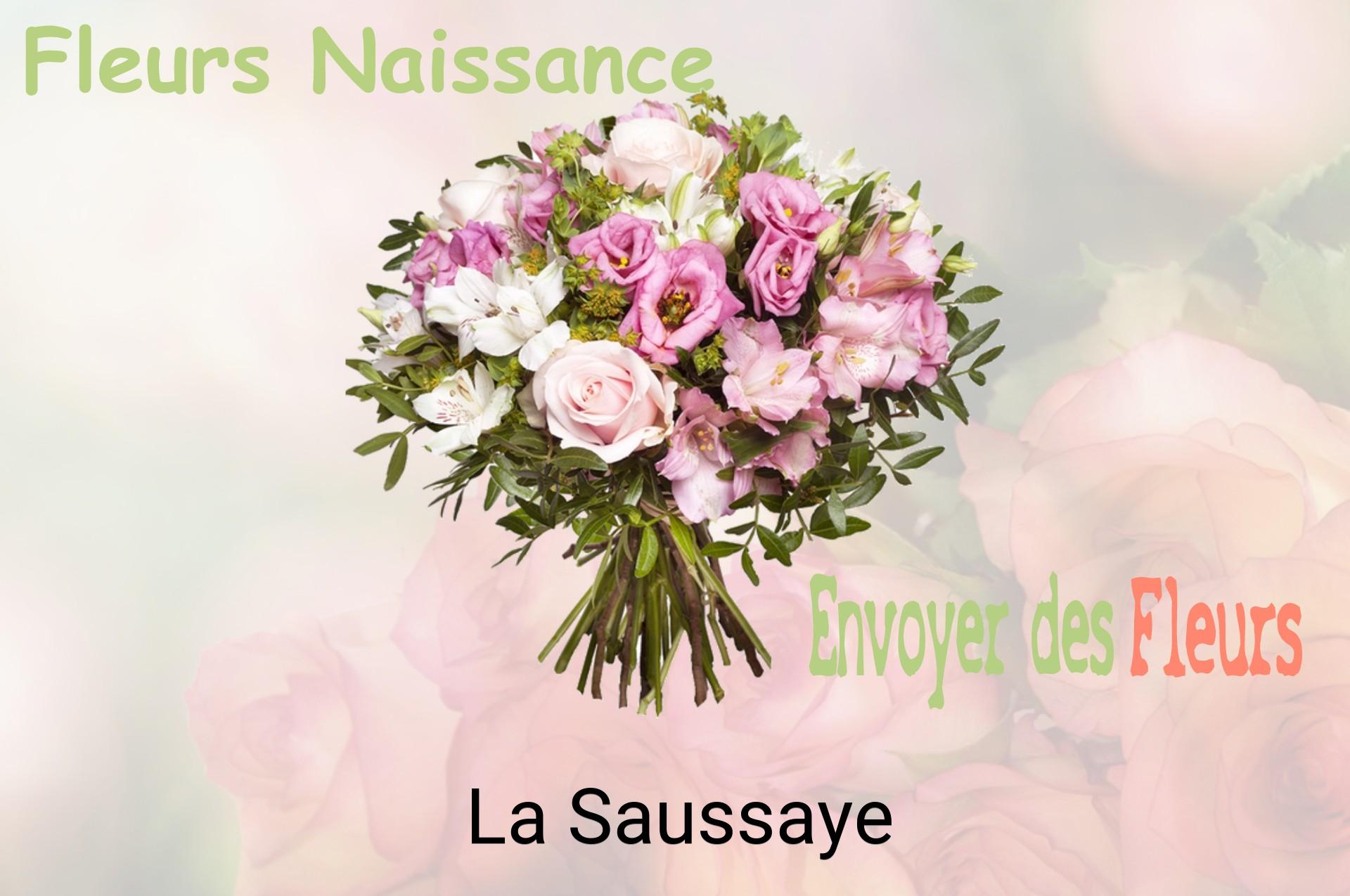 Bouquet de fleurs de naissance livré à La Saussaye